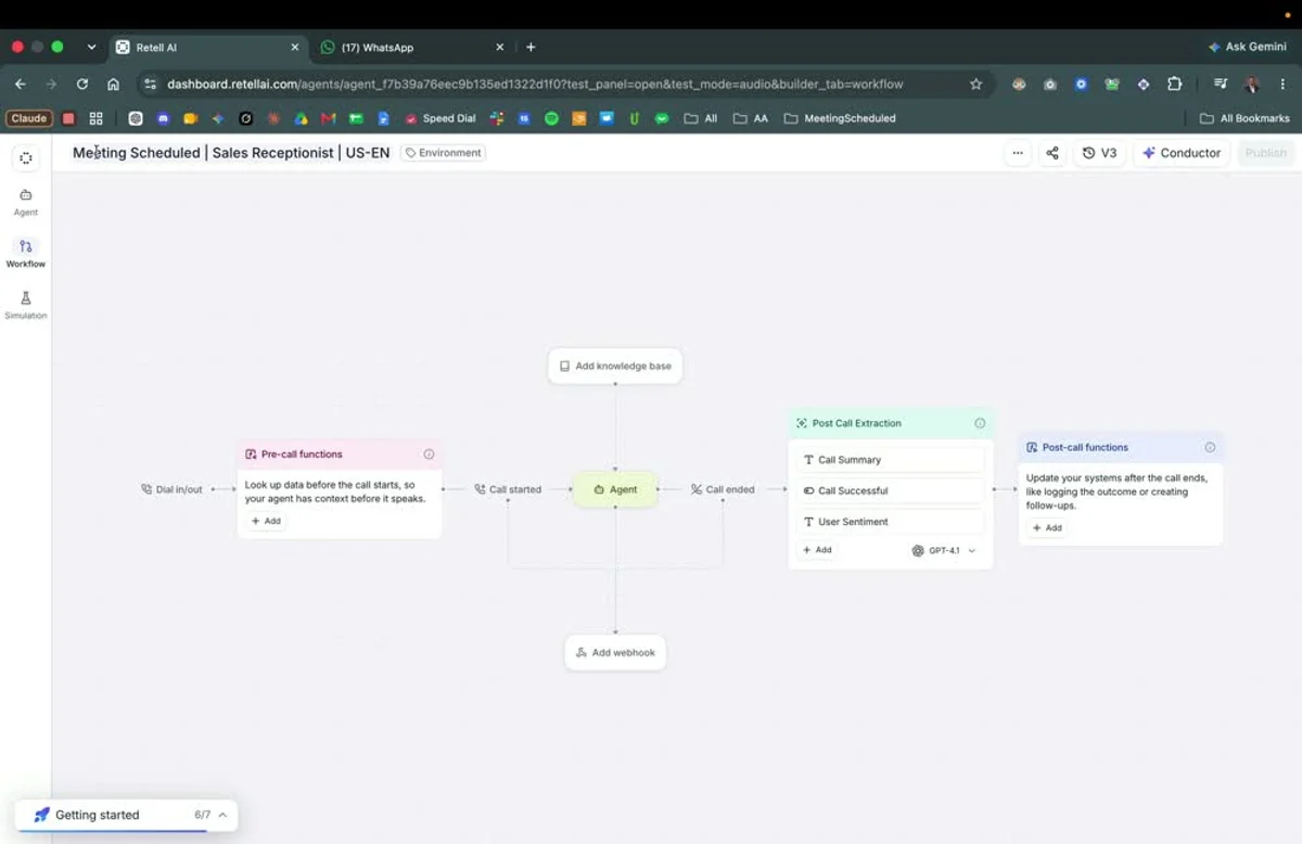 Preview of the AI Voice Agent demo